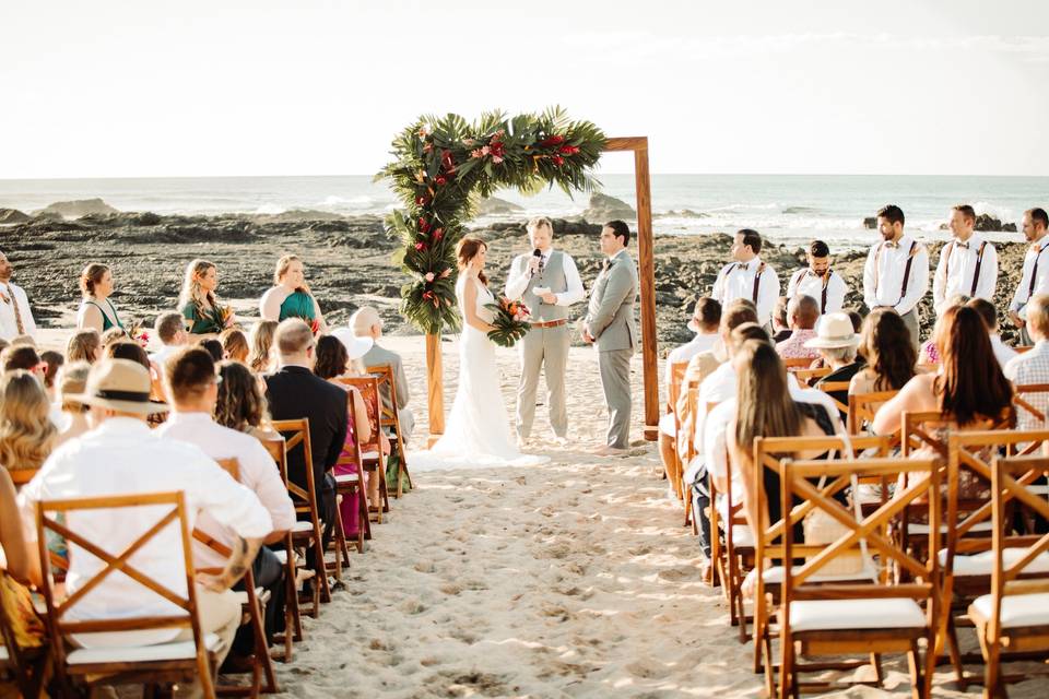 Rustic Ceremony seating