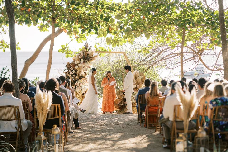 Beach Front Garden Wedding