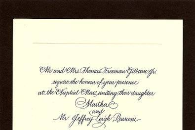 Wedding invitation