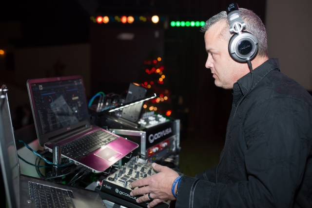 DJ Saj in booth