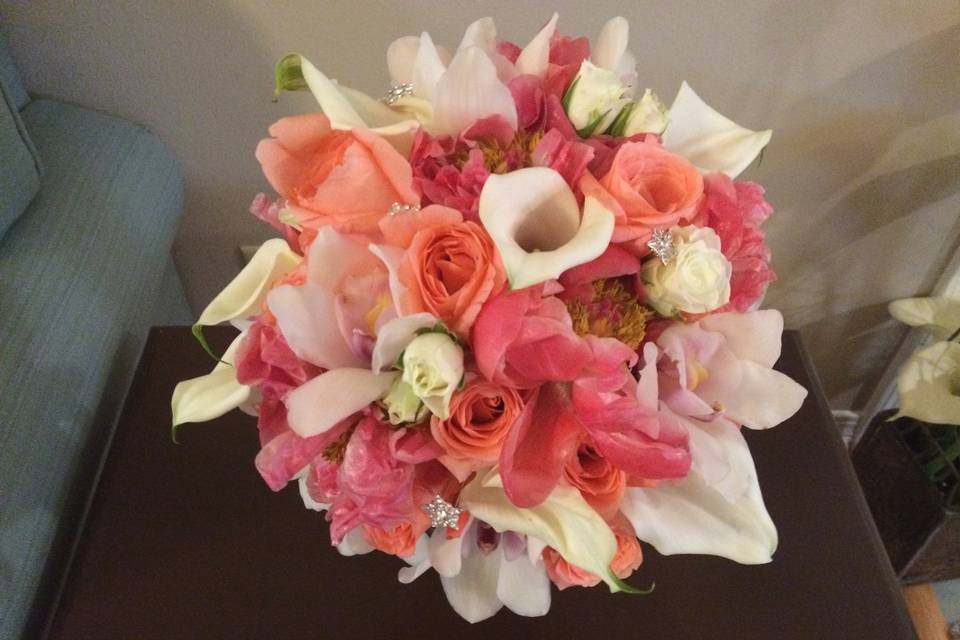 Coral Inspired Bouquet