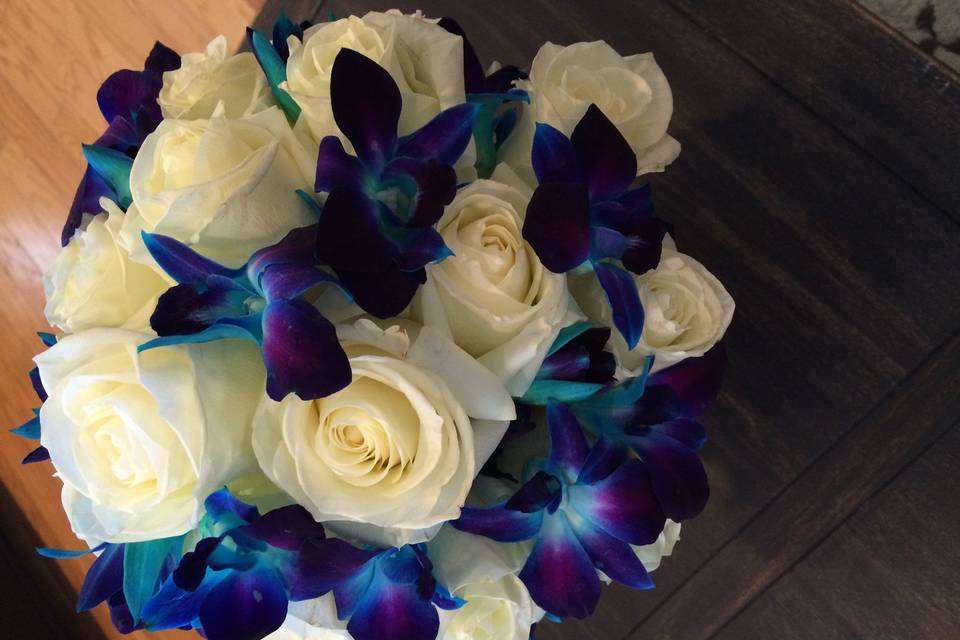 Blue Bom Bouquet