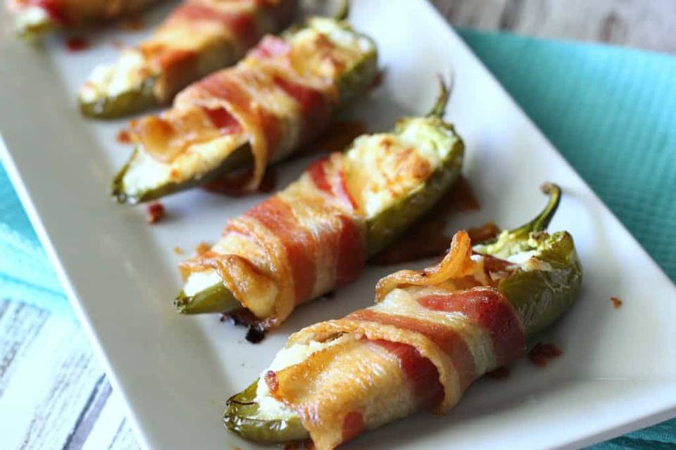 Bacon wrapped jalapenos