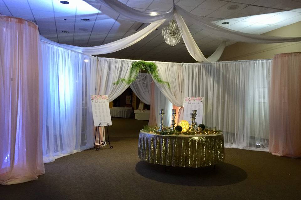 Entrance draping