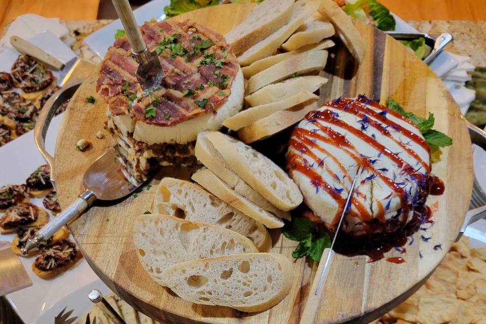 Tortas with Cheese Display