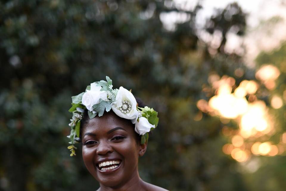 Happy bride