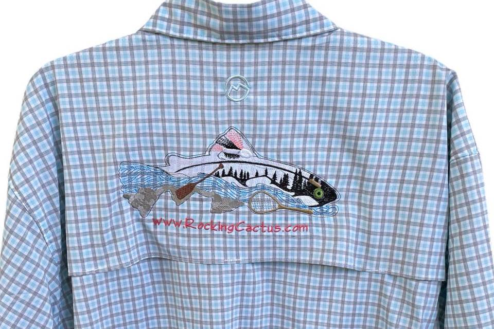Embroidered Fishing Shirt