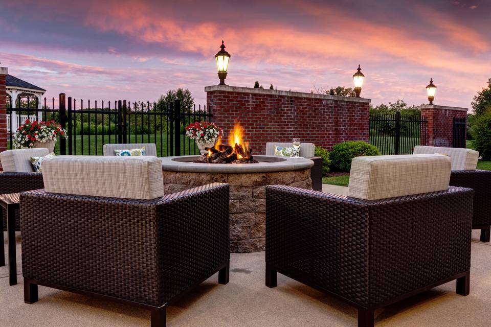 Outside bonfire