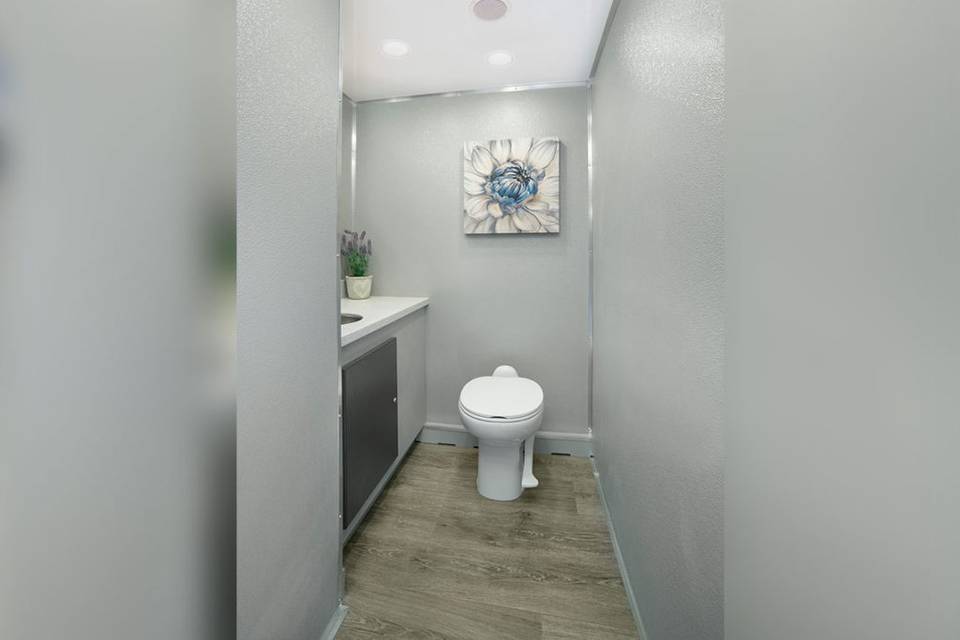 Restroom Trailer Interior