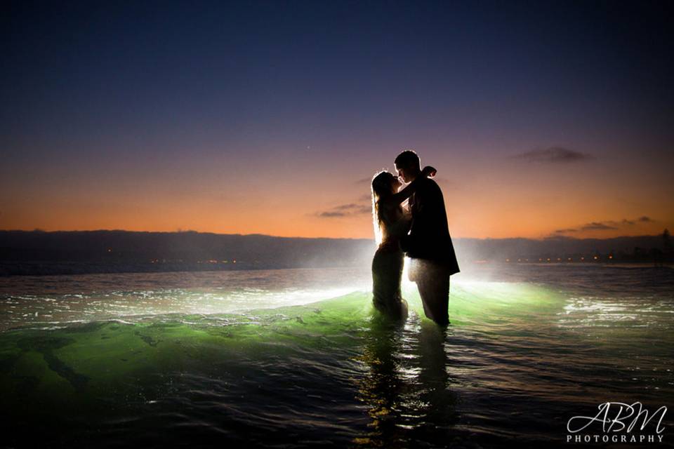 Couple shot in the water