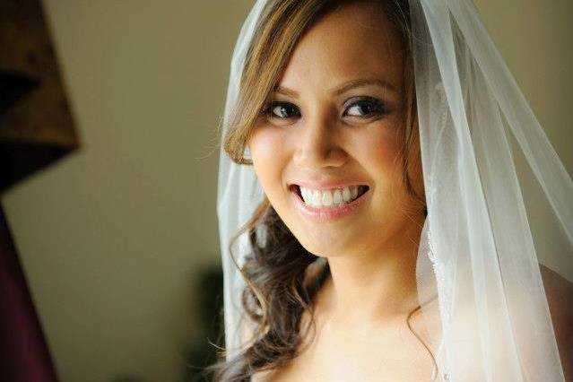 Smiling bride