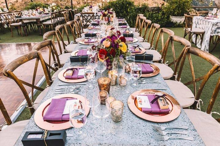 Head table setup