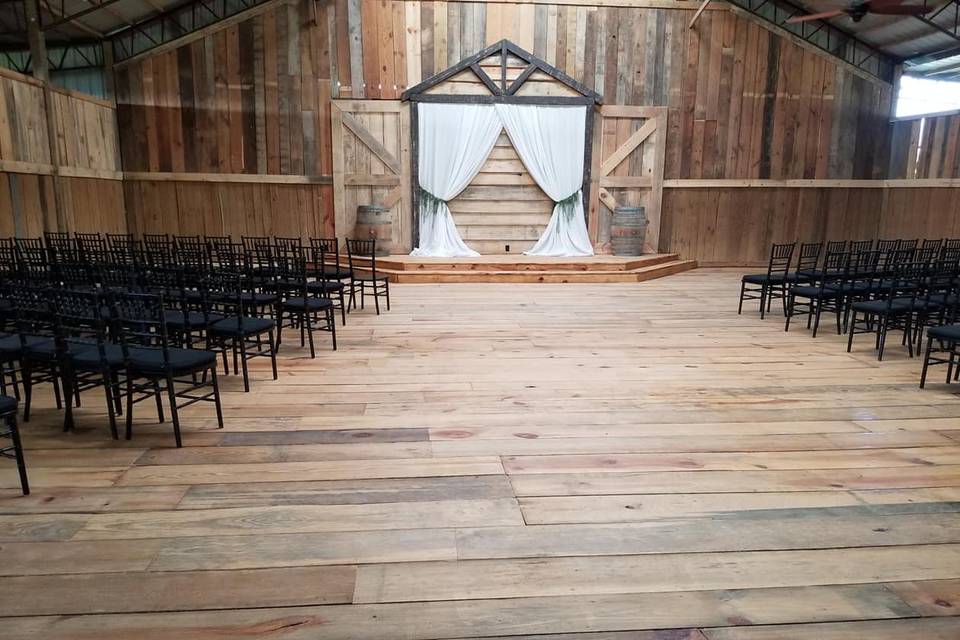 Indoor wedding space