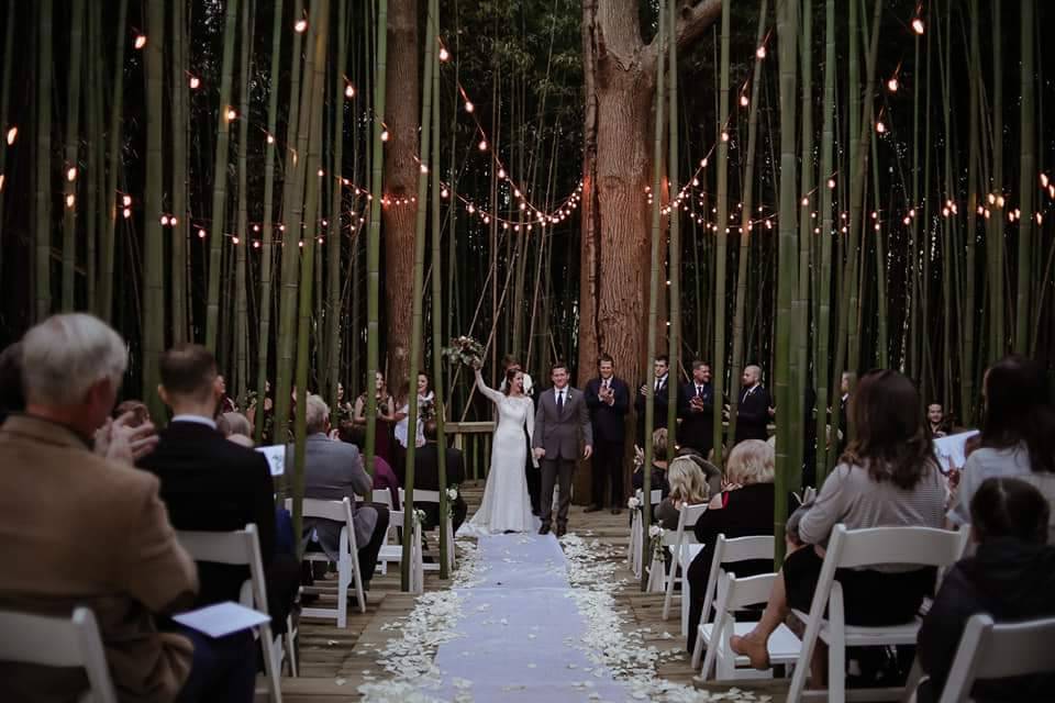 Outdoor Bamboo Ceremony Site