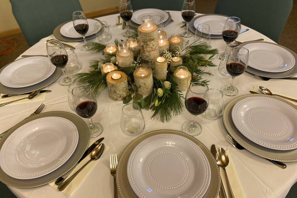Holiday tablescape