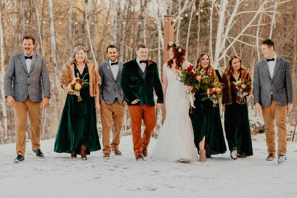 Gorgeous winter wedding