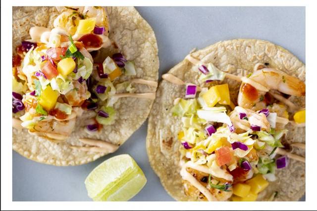 Grilled shrimp taco