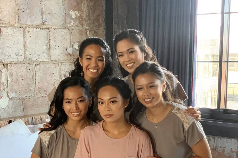 Bridesmaid makeup