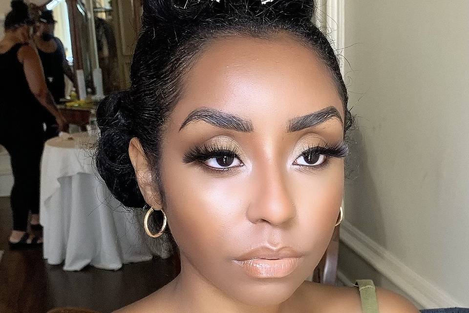 Bridesmaid makeup