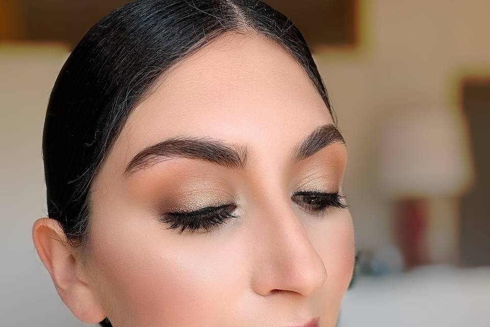 Bride engagement party makeup