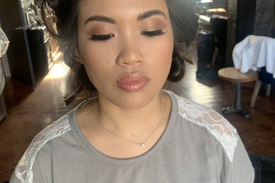 Bridesmaid soft glam