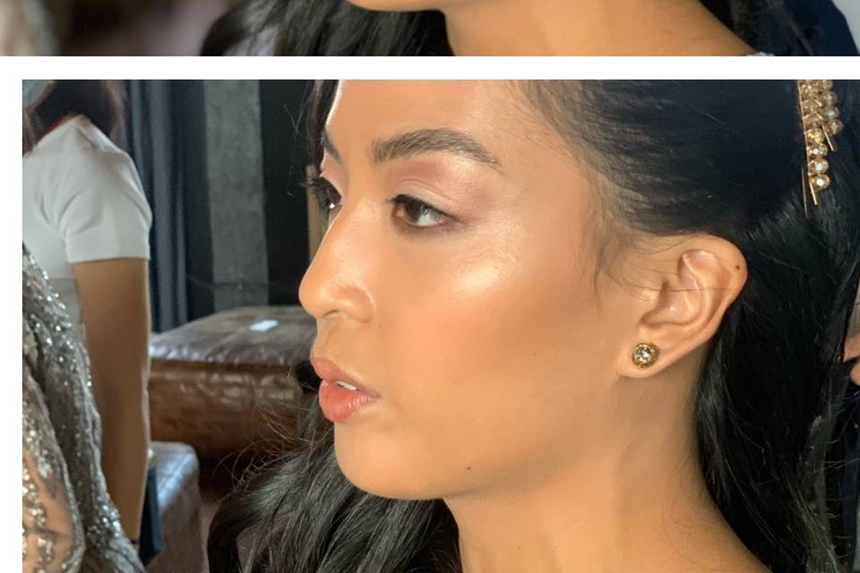 Soft glam makeup