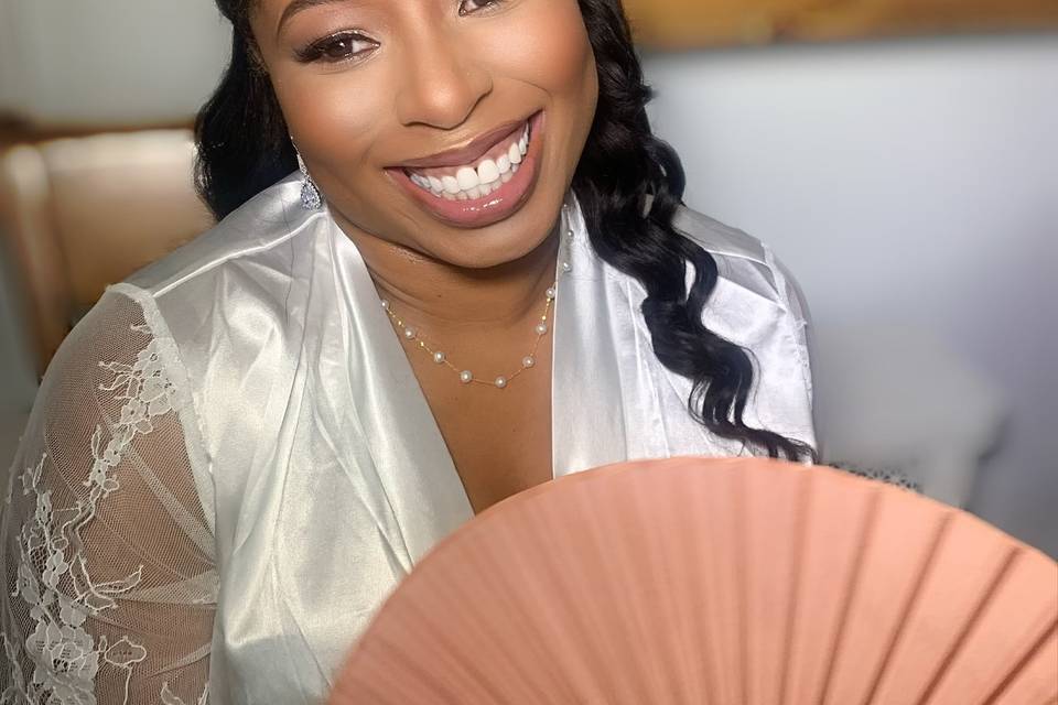 Bride soft glam makeup