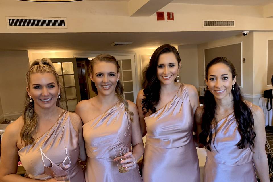 Bridesmaid hair & makeup