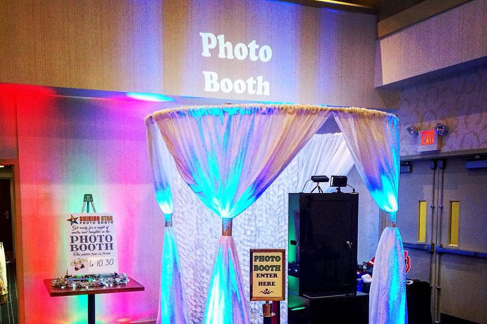 Photo booth set up