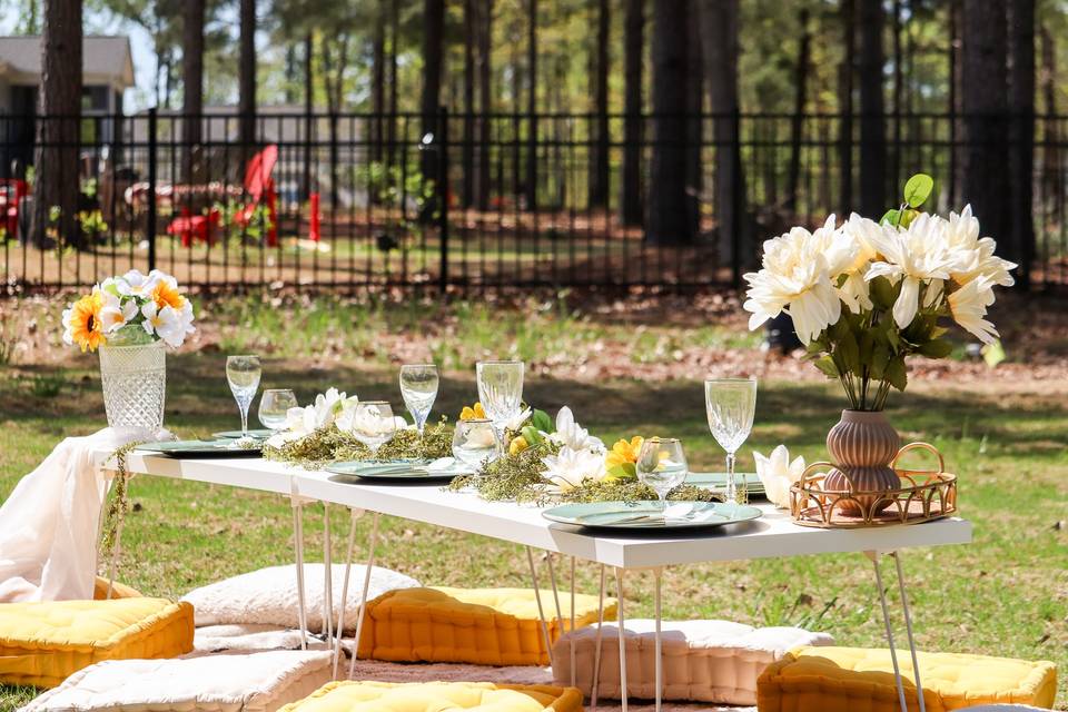 bachelorette party setup