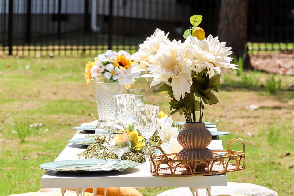 bachelorette party setup