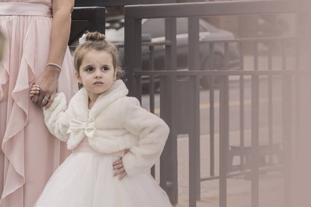 Flower girl in pink