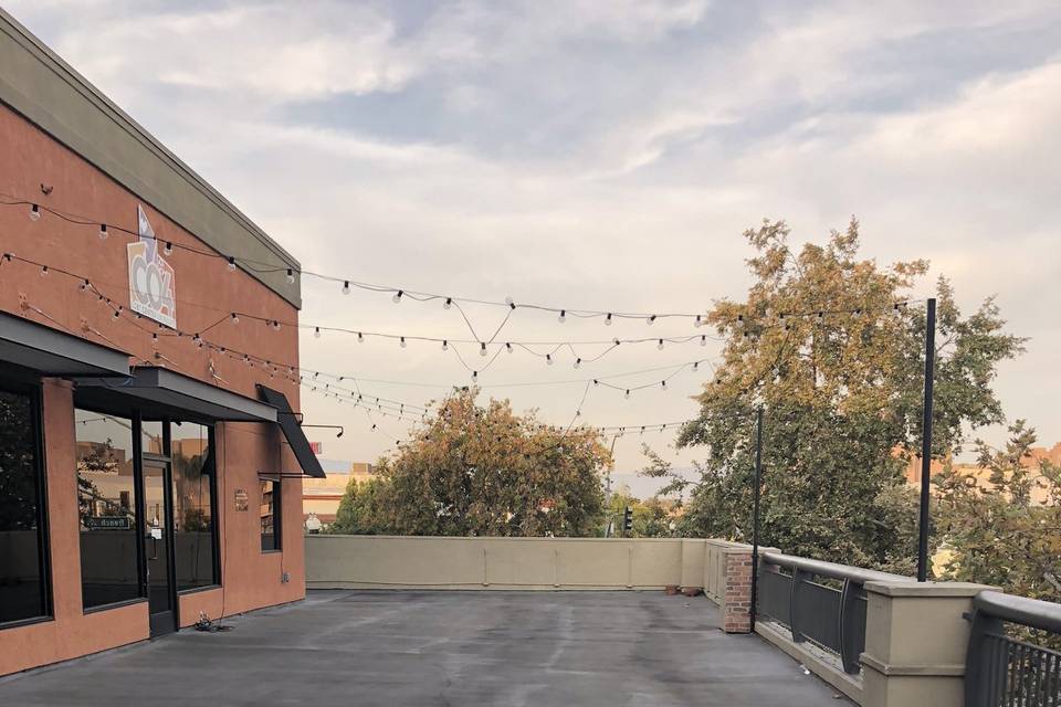 Blank canvas patio