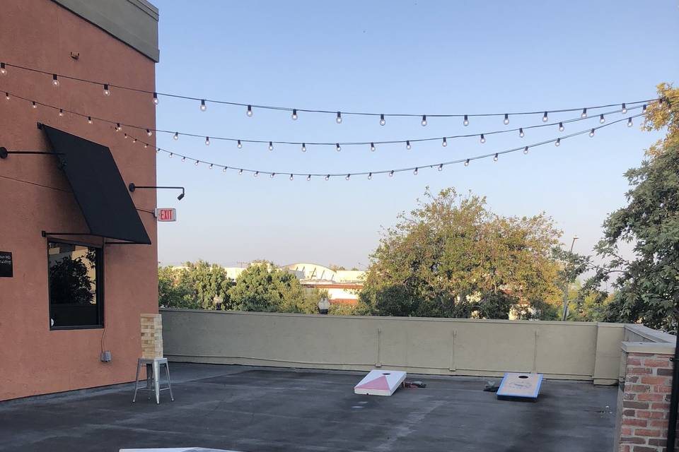 Engagement party corn hole