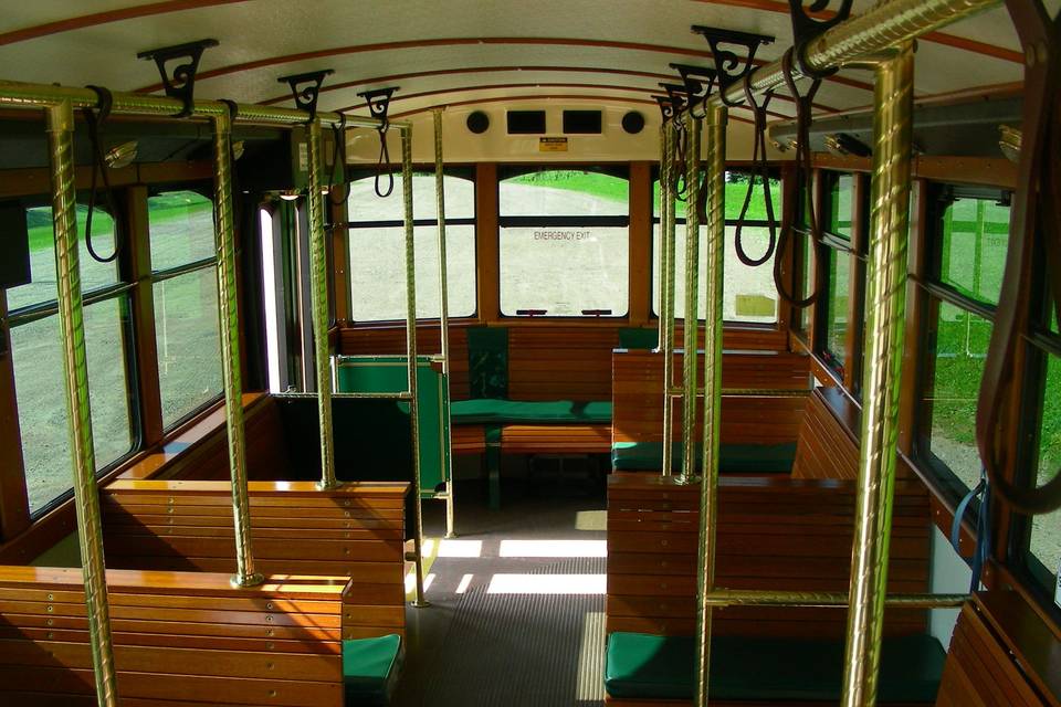 Interior of a trolley