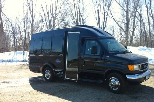 Our smallest vehicle the 13 passenger mini coach