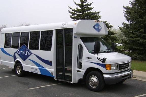 A 24 passenger mini coach