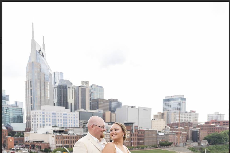 Wedding day city views