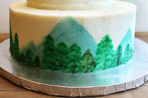 Hand Painted Cake