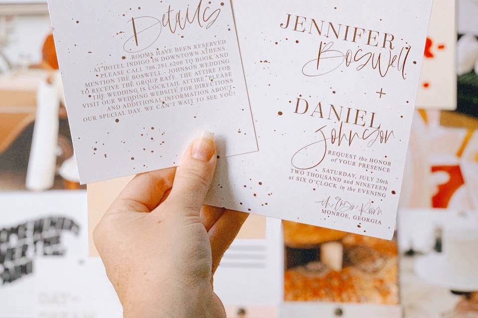 Jennifer + Daniel Invitation