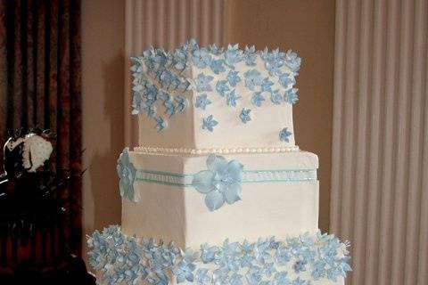 Textured white cake