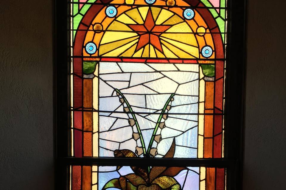 Victorian stained-glass window