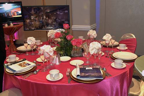 Dining area set-up