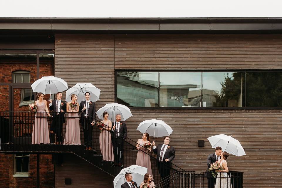 Stunning wedding party