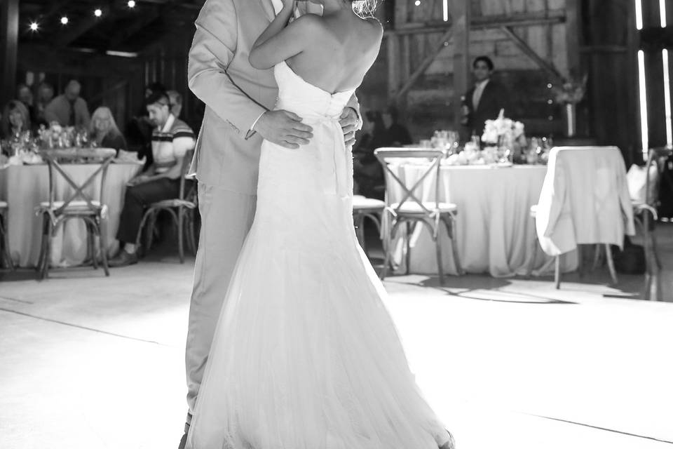 FIRST DANCE IN BARN