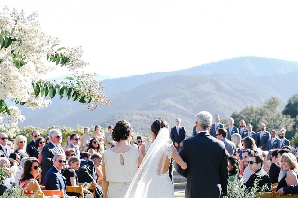 DOWN THE AISLE AT HOLMAN RANCH