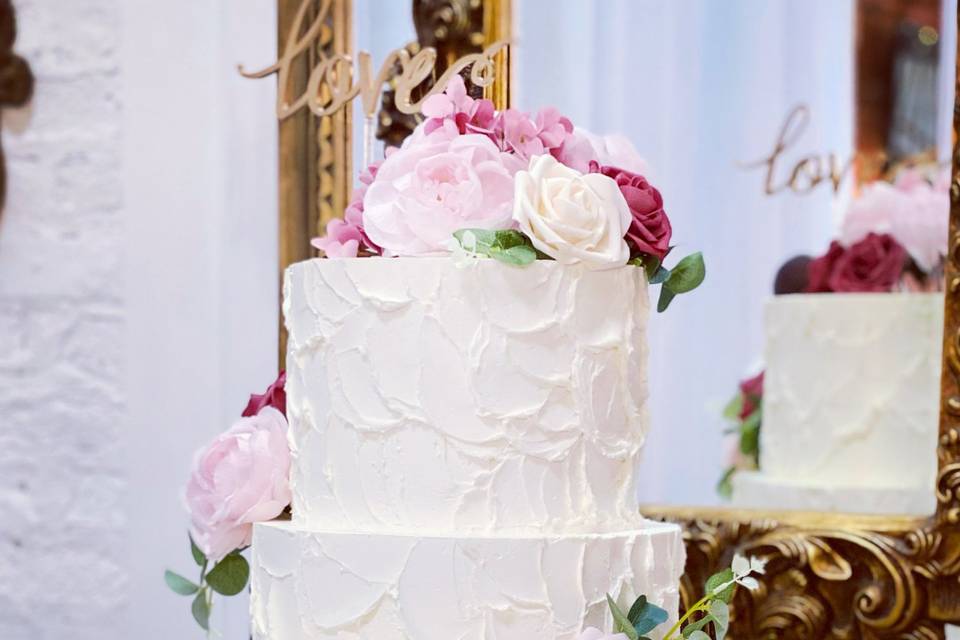 2-Tier White Buttercream