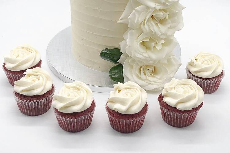 Micro Wedding Cake and Cupcake