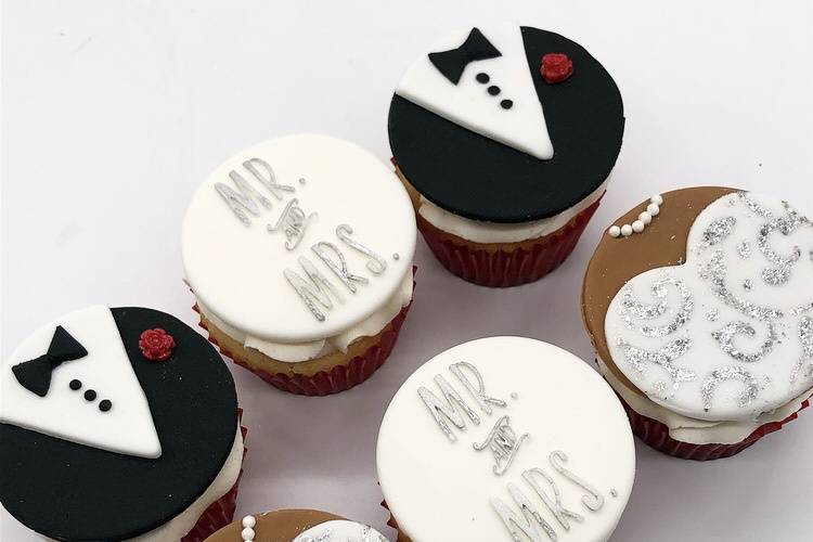 Custom Wedding Cupcake Toppers