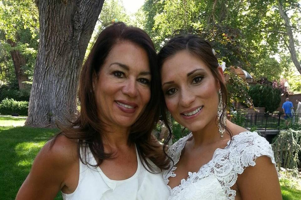 With the bride